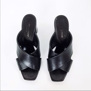 Saint Laurent Loulou Leather Mule Sandals